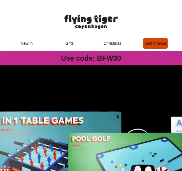 Flying Tiger Copenhagen: Sleva 30 % na vše – prosinec 2026 | Nuslet.cz