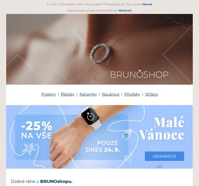 BRUNOshop: sleva 25 % na všechny šperky – září 2024 | Nuslet.cz