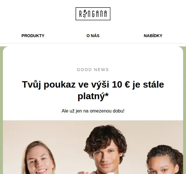RINGANA: ADDS boostery se slevou 10 € – červenec 2026 | Nuslet.cz