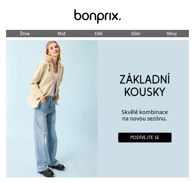 bonprix: nové kalhoty, džíny a obuv – červenec 2026 | Nuslet.cz