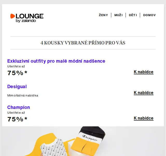 Lounge by Zalando: Desigual, Champion, Tommy Hilfiger – červenec 2026 | Nuslet.cz