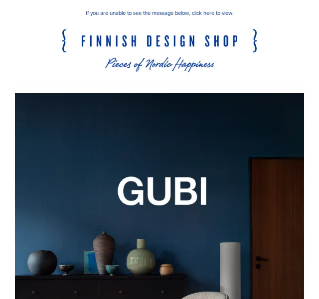 Finnish Design Shop: GUBI sleva 20 % – červenec 2026 | Nuslet.cz