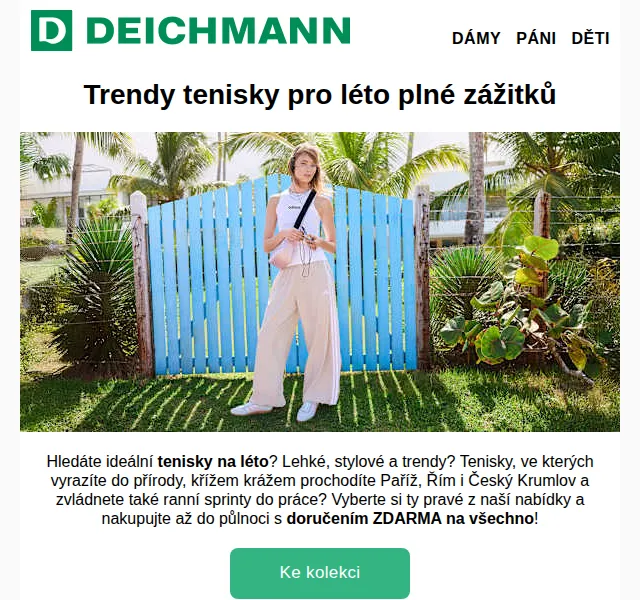 Deichmann: Trendy tenisky se slevou až 50 % – srpen 2026