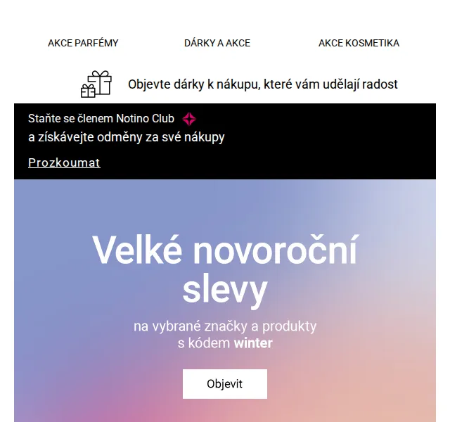 Notino: až 30% slevy na parfémy a kosmetiku – leden 2026