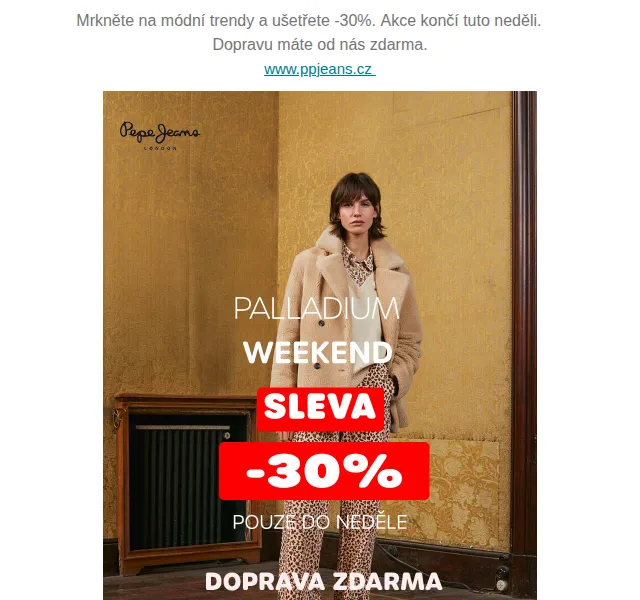 Pepe Jeans - Custom_Design - Palladium: sleva 30 % – červen 2026 | Nuslet.cz
