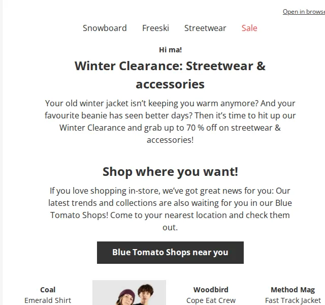 Blue Tomato: Streetwear až 70 % sleva – červenec 2026 | Nuslet.cz