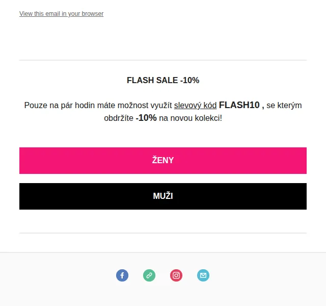 Fade: -10% na novou kolekci – červen 2026 | Nuslet.cz