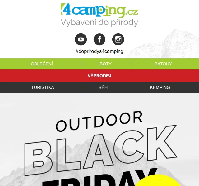 4camping.cz: Black Friday s dopravou zdarma – červenec 2026 | Nuslet.cz