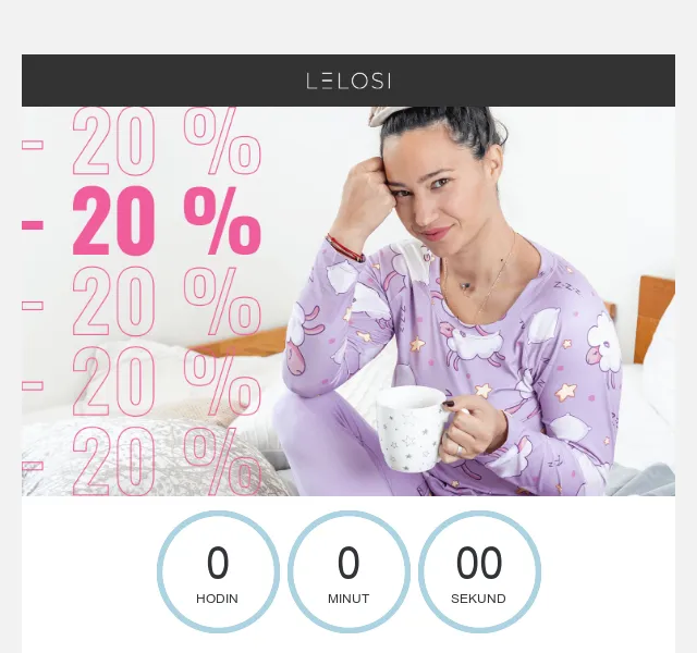 LELOSI: Sleva 20 % na pyžama – červen 2026 | Nuslet.cz