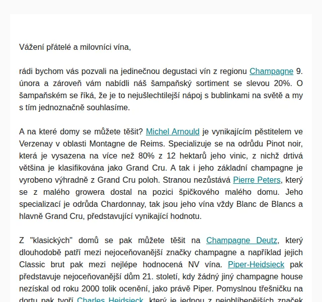 Premier Wines & Spirits | Champagne se slevou 20 % – únor 2022 | Nuslet.cz