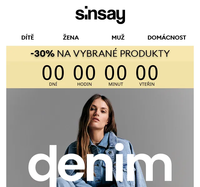 Sinsay: All you need is DENIM – červen 2026 | Nuslet.cz