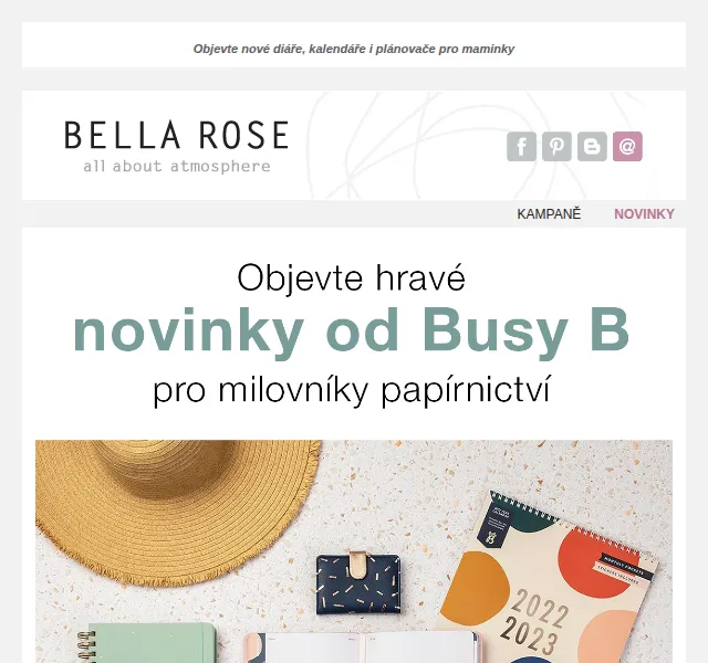 Bella Rose: Nové papírnictví Rifle Paper Co. a Busy B – červen 2026 | Nuslet.cz