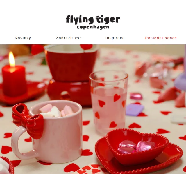 Flying Tiger Copenhagen: Valentýnská keramika – červenec 2026 | Nuslet.cz