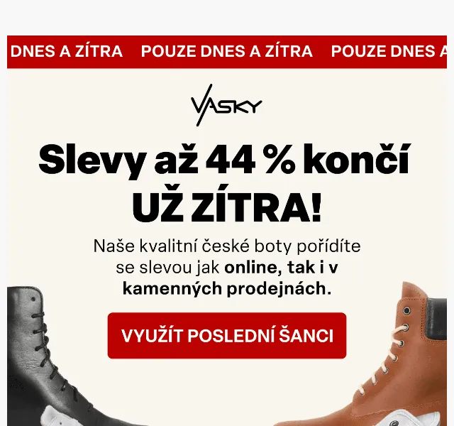 Vasky: Slevy až 44 % končí zítra – červen 2026 | Nuslet.cz