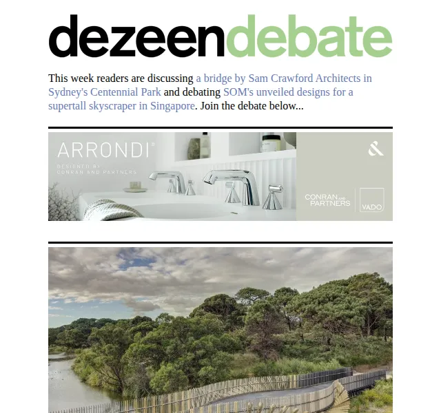 Dezeen Daily: Týden plný diskuzí o architektuře a designu – červen 2026 | Nuslet.cz