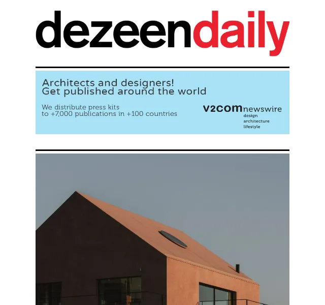 Dezeen Daily: Novinky z architektury a designu – červenec 2026 | Nuslet.cz