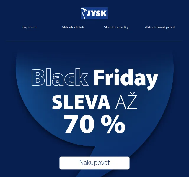 JYSK: Black Friday nabídky slevy až 74 % – červenec 2026 | Nuslet.cz