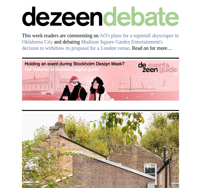 Dezeen Daily: Nová kolekce designu a architektury – červenec 2026 | Nuslet.cz