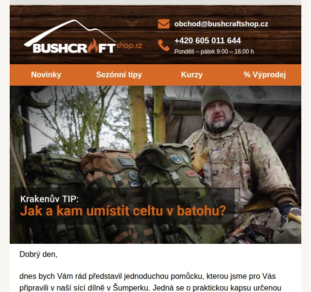Bushcraftshop: Pouzdro TarpRoll za 845 Kč – červenec 2026 | Nuslet.cz