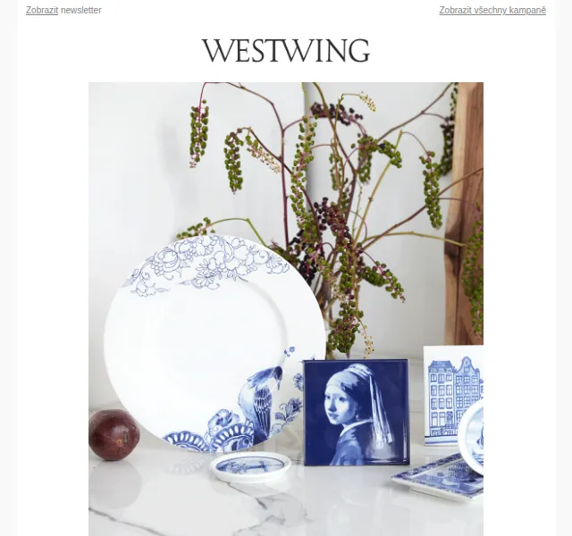 Westwing: značky Anna Black, Royal Delft – červen 2026 | Nuslet.cz