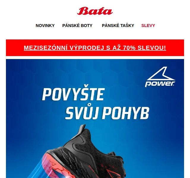 Baťa: Kolekce Power XoRise+ – červen 2026 | Nuslet.cz