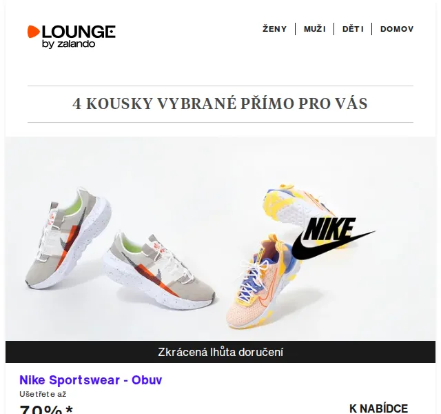Lounge by Zalando: Nike, Bugatti, Bogner Fire + Ice – slevy až 75 % | červenec 2026 | Nuslet.cz