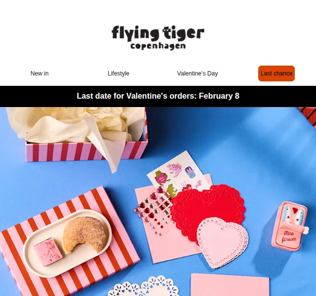 Flying Tiger Copenhagen: Valentýnské essentials – únor 2026 | Nuslet.cz