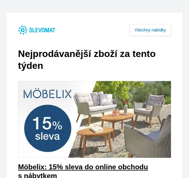 Slevomat: Möbelix 15% sleva na nábytek – červen 2026 | Nuslet.cz