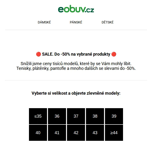 eobuv.cz: SALE do -50 % na tisíce bot – červenec 2026 | Nuslet.cz