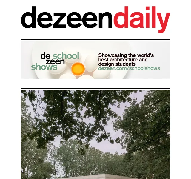 Dezeen Daily: Nová architektura a design – červenec 2026 | Nuslet.cz