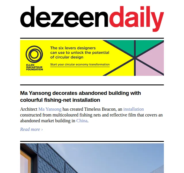 Dezeen Daily: architektura, design a nová kolekce – červenec 2026 | Nuslet.cz