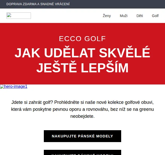ECCO: Kolekce ECCO Golf S-Three a BIOM C4 – červenec 2026 | Nuslet.cz