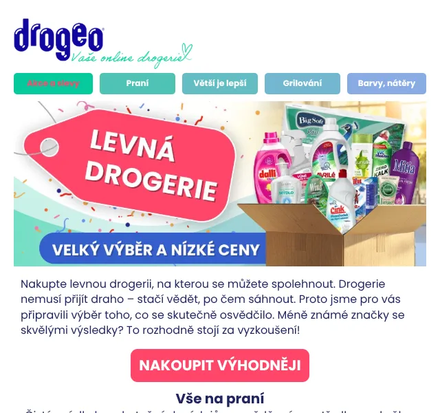 Drogeo: Avrilé Expert -67 %, čisticí prostředky – červen 2026