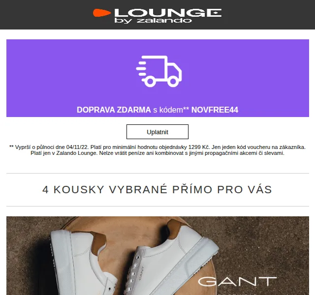 Lounge by Zalando: Sleva až 80 % na GANT, Vans, Nike – červen 2026 | Nuslet.cz
