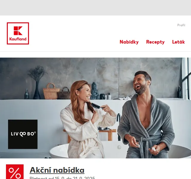 Kaufland: koupelnové textilie a doplňky – září 2025 | Nuslet.cz