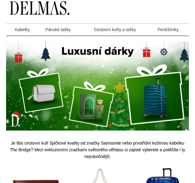 Delmas: Dárky na míru – Samsonite, The Bridge – červen 2026 | Nuslet.cz