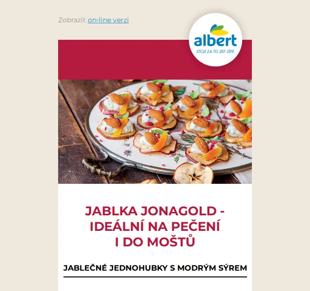 Albert: Jablečné hodování se 4 recepty – červen 2026 | Nuslet.cz