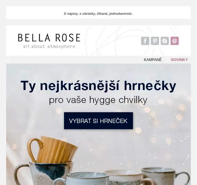 Bella Rose: Krásné hrnečky pro hygge chvilky – červen 2026 | Nuslet.cz