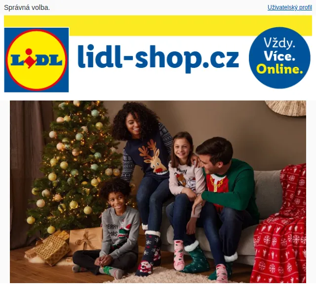 Lidl: Vánoční pyžama a oblečení od 149 Kč – červenec 2026 | Nuslet.cz