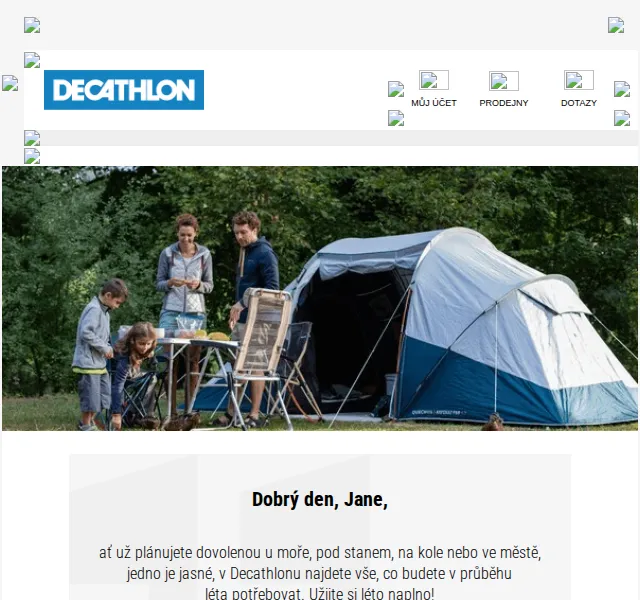 DECATHLON: letní sortiment s dopravou zdarma od 2500 Kč – červen 2026 | Nuslet.cz