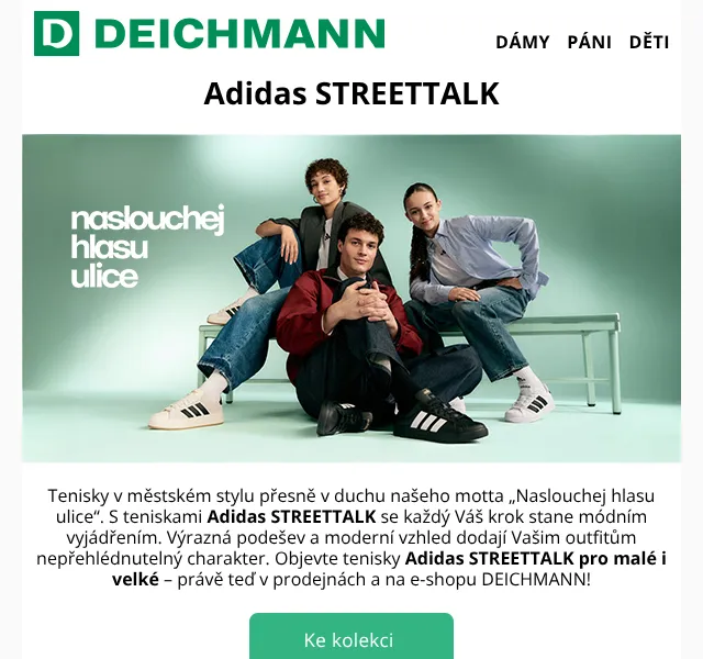DEICHMANN: Adidas STREETTALK tenisky – duben 2026