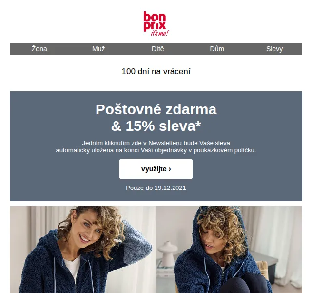 bonprix: 15% sleva na pohodlné oblečení + poštovné zdarma – červen 2026 | Nuslet.cz
