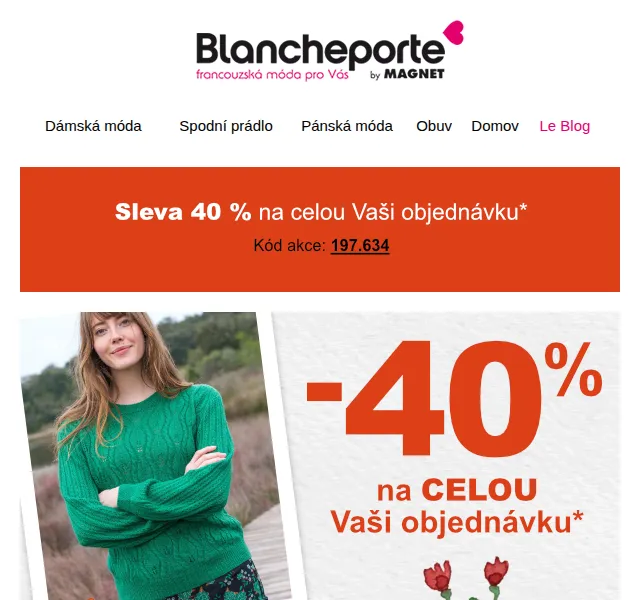 Blancheporte: sleva -40 % na módu – červenec 2026 | Nuslet.cz