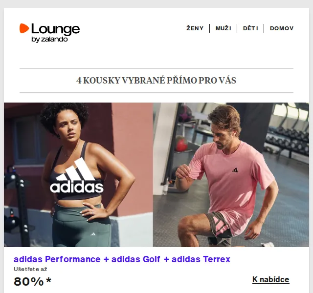 Lounge by Zalando: adidas, BOSS & GAP se slevou až 80 % – červenec 2026 | Nuslet.cz