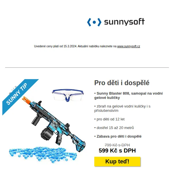 Sunnysoft: Sunny Blaster 808, autodiagnostika, akumulátory – červenec 2026 | Nuslet.cz