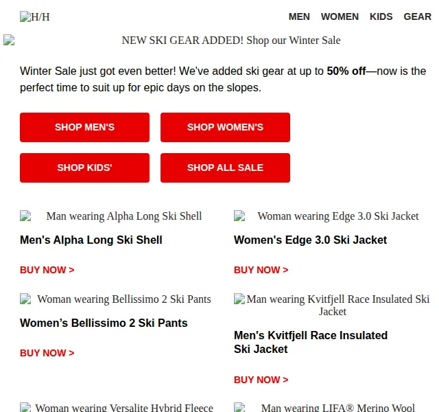 Helly Hansen: lyžařské vybavení až 50 % – červenec 2026 | Nuslet.cz