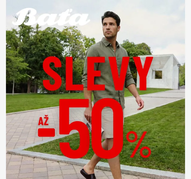 Baťa: letní obuv a tenisky až -50 % – červen 2026