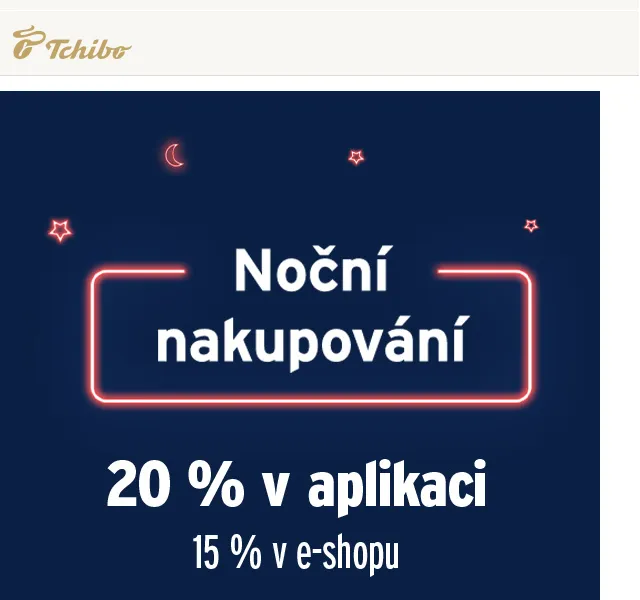 Tchibo: Sleva 15–20 % na oblečení – Duben 2026 | Nuslet.cz