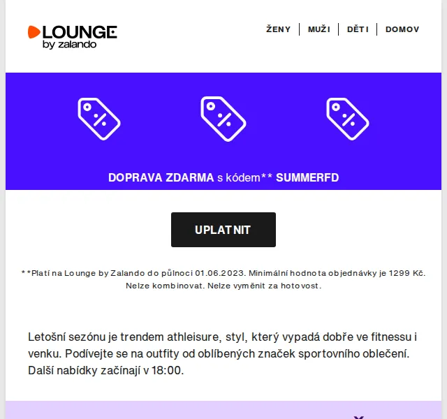 Lounge by Zalando: Slevy až 80 % na sportovní oblečení – červenec 2026 | Nuslet.cz