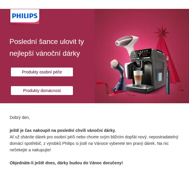 Philips: Vánoční dárky za skvělé ceny – červenec 2026 | Nuslet.cz
